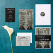 Rustikale Schwarzwald-Hochzeit Einladung (Personalisiere diese Kollektion eines unabhängigen Creators.)