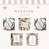 Rustic Blue Floral Garden Wedding Einladung