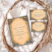 Rustic Blue Jeans Baby Shower Serviette