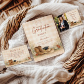 Photo Rustic Boots Graduation Party Ankündigung