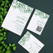 Rustikale Botanische Blätter Hochzeit Glas