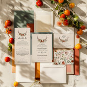 rustikale botanische Hochzeitsschrift für die Rüst Pappteller