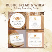 Sourdough Bread Wheat Leave a Review QR Code Visitenkarte