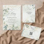 Elegante Boho-Grünpflanzen Eukalyptus-Hochzeit Pappteller (Personalisiere diese Kollektion eines unabhängigen Creators.)