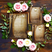 Rustikale Country Tree String Lights Engagement Pa Einladung