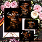 Rustikales Ledercowboystiefel Save the Date Hochze Ankündigungspostkarte