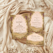 Rustic Countryside Vineyard Wedding Save The Date