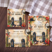 Rustic Cowboy 1st Rodeo Birthday Pappteller