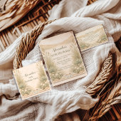 Rustic Desert Meadow Birthday Einladung