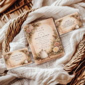 Rustic Espresso Bar Bridal Shower Serviette