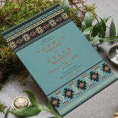 Rustikale Ethnic Tribal Winter Wedding Save The Date