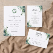 Rustikale Eukalyptus-Grünmonogramm-Hochzeit Save The Date (Personalisiere diese Kollektion eines unabhängigen Creators.)
