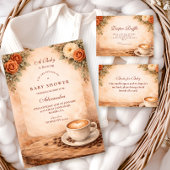 Rustic Fall A Baby Is Brewing Baby Shower Serviette