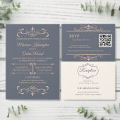 Rustikales Filigree, Hochzeitzeitzeitschrift Programm (Personalisiere diese Kollektion eines unabhängigen Creators.)