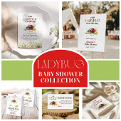 Garden Floral Daisy Little Ladybug Baby Shower Serviette