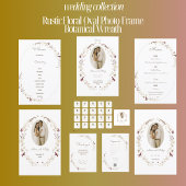 Rustikales Oval Foto Botanisches Kleider Programm