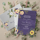 Lila Hochzeitstabelle für rustikale Blüten (Personalisieren Sie die Kollektion dieses unabhängigen Creators. Test)