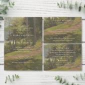 Rustic Forest Elegant Wedding Begleitkarte (Personalisiere diese Kollektion eines unabhängigen Creators.)