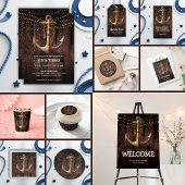 Rustikale Gold Anker Baby Dusche Geschenktütchen