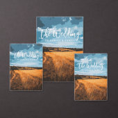 Golden Summer Sunlit Field Rustic Country Nature Pappteller (Personalisiere diese Kollektion eines unabhängigen Creators.)