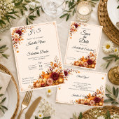 Rustikale Hochzeit zur Erntezeit Einladung