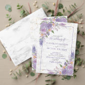Rustikale Lavendel Lilac Gold Blütendusche Einladung (Personalisieren Sie die Kollektion dieses unabhängigen Creators. Test)