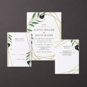 Rustikale, moderne geometrische Olivenzweige Hochz Rechteckiger Pappuntersetzer (Personalisiere diese Kollektion eines unabhängigen Creators.)