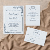 Rustikale Monchrome Floral Wedding Tischnummer (Personalisiere diese Kollektion eines unabhängigen Creators.)