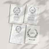 Rustikale Monogramm-Ich-mache-BBQ-Hochzeitsparty Einladung