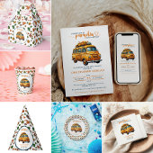 Rustikale Orange Truck Kleine Pumpkin Baby Dusche Serviette