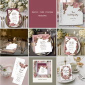 Rustikale Malvenblüten Geschenkpapier