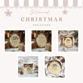 Rustikale Rote Poinsettia Feiertage Party Pappteller