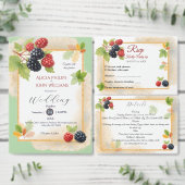 Rustikales Romantisches Herbst-Berry-Hochzeitsprog (Personalisiere diese Kollektion eines unabhängigen Creators.)