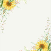 Rustikale Sonnenblume Hochzeit Getränkeuntersetzer