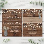 Rustikale Richtungen einfügen, Hochzeitrichtung ei Begleitkarte (Personalisiere diese Kollektion eines unabhängigen Creators.)