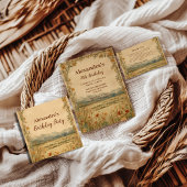 Rustic Wildflower Mountain Birthday Einladung