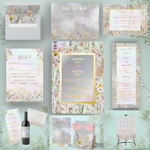Rustikale Wildblume Boho Garden Wedding Pappteller