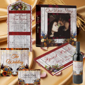 Wildblumen, Kupferband, Spitzen und Lichter All In One Einladung