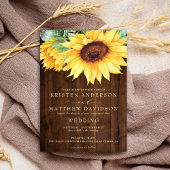 Sonnenblume Rustikale Hochzeit von Holz Tischnummer