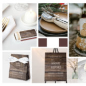 Rustikale Hochzeit vor der Probe Geschenkschachtel