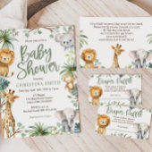 Safari Animals Baby Shower Napkins Serviette