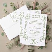 Sage Bells Scrollwork Design Wedding Tischnummer (Personalisieren Sie die Kollektion dieses unabhängigen Creators. Test)