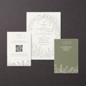 Wildblumen Waldgarten Blumenzehen RSVP Karte (Personalisiere diese Kollektion eines unabhängigen Creators.)