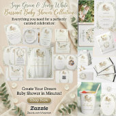 Boho-Kinderwiege-Grünzeug-Baby-Party Tischnummer