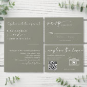 Sage Green Modern Open Seating Wedding Sign Poster (Personalisiere diese Kollektion eines unabhängigen Creators.)