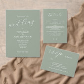 Sage Green Kalligrafie eleganten Hochzeitssitz Platzkarte (Personalisiere diese Kollektion eines unabhängigen Creators.)