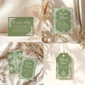 Cielito Lindo Salbei-Baby-Dusche Geschenktütchen