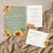 Boho summer floral garden wedding guest details begleitkarte (Personalisiere diese Kollektion eines unabhängigen Creators.)