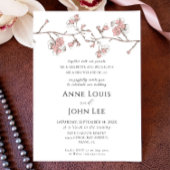 Sakura Blossom Save the Date Card Einladung