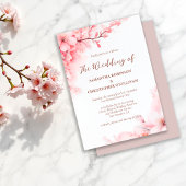 Cherry Blossom Floral Gastgeschenk Hochzeit Vielen Runder Aufkleber
